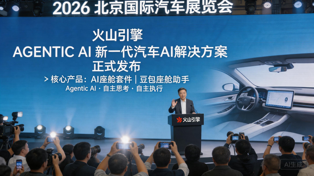 火山引擎发布新一代汽车 AI 方案 超700万汽车辆搭载豆包大模型
