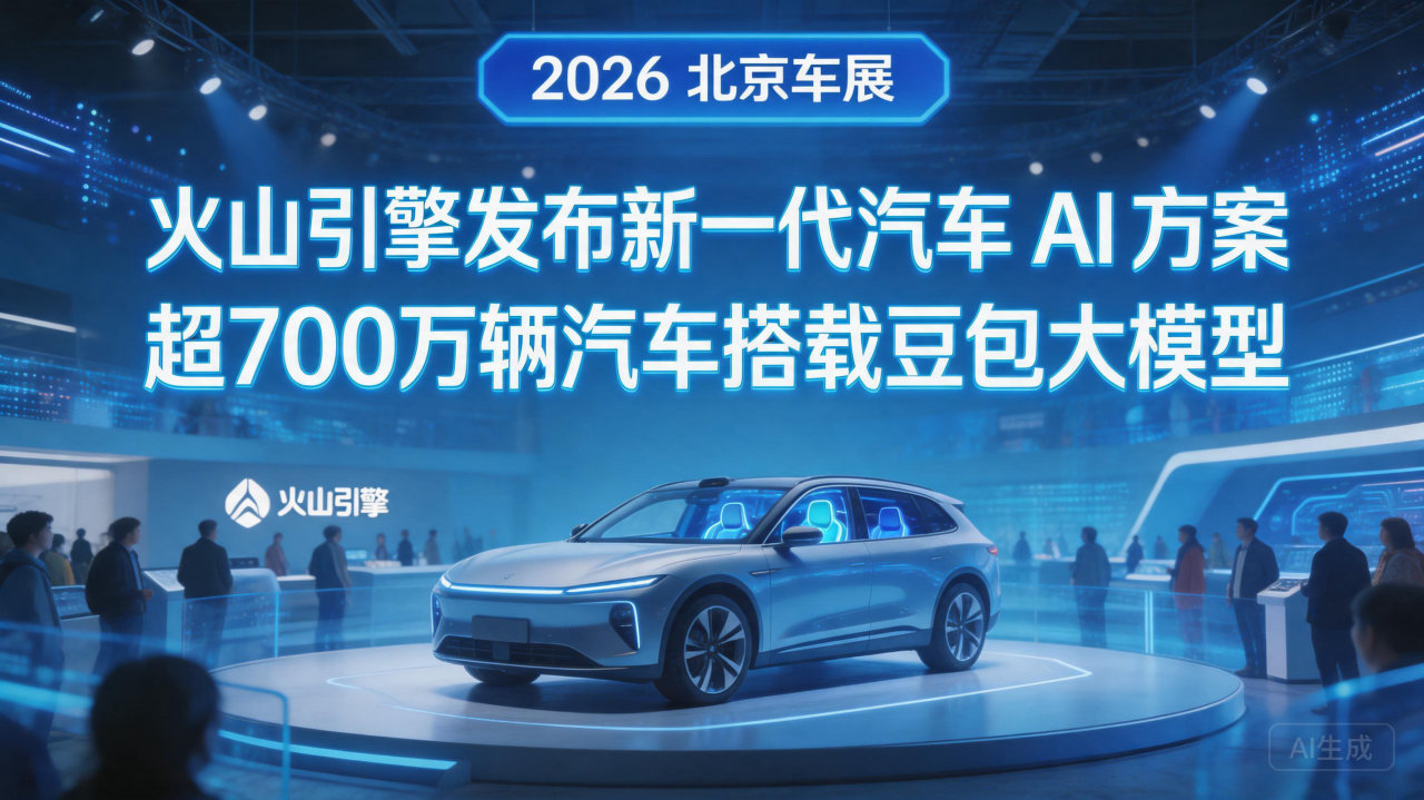 火山引擎发布新一代汽车 AI 方案 超700万汽车辆搭载豆…