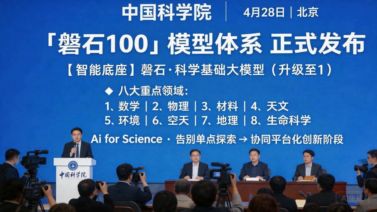 科学界“八仙过海”！中国科学院发布“磐石100”大模型体系，AI赋能科研进入“平台化”时代
