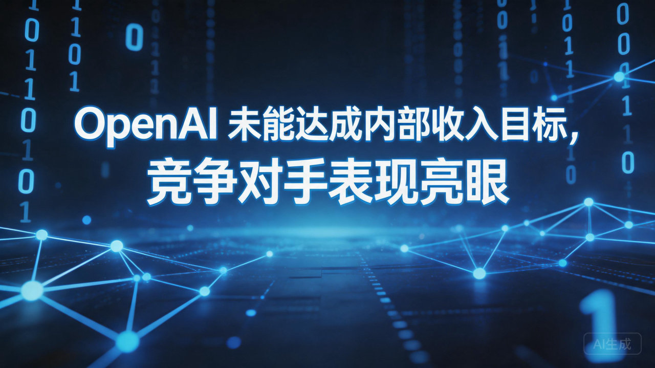 OpenAI 未能达成内部收入目标，竞争对手表现亮眼