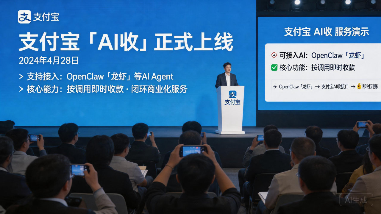 支付宝上线“AI收”，智能体支付生态再添拼图
