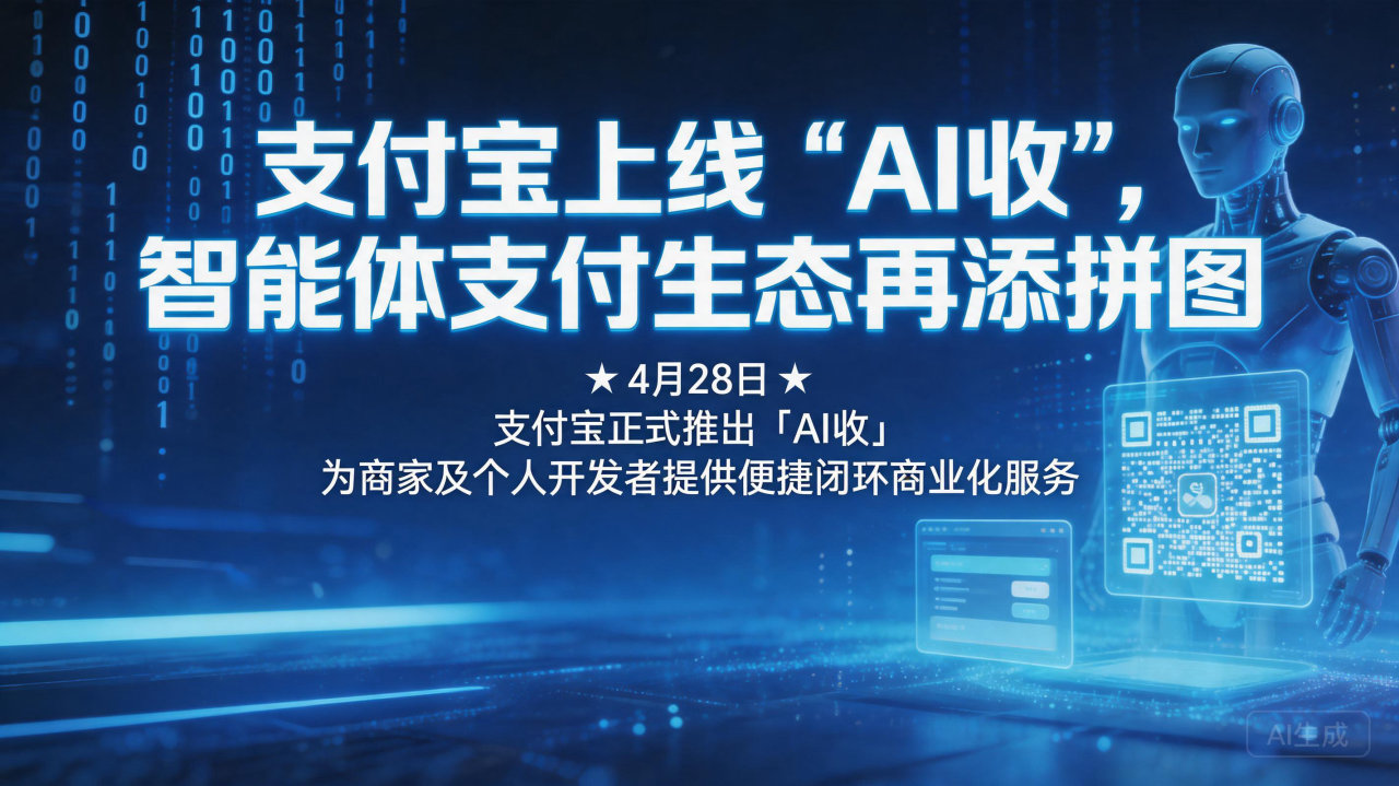 支付宝上线“AI收”，智能体支付生态再添拼图