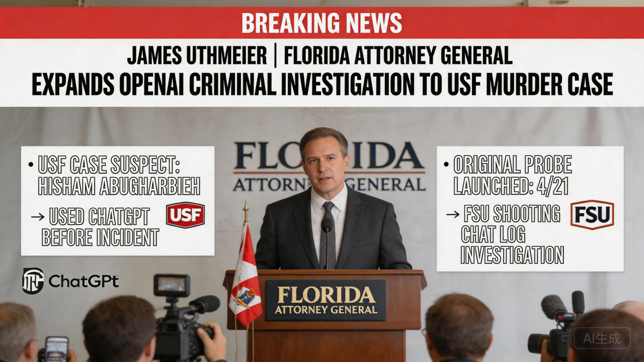 佛州检方扩展对 OpenAI 的调查，关注南佛罗里达大学谋杀案

