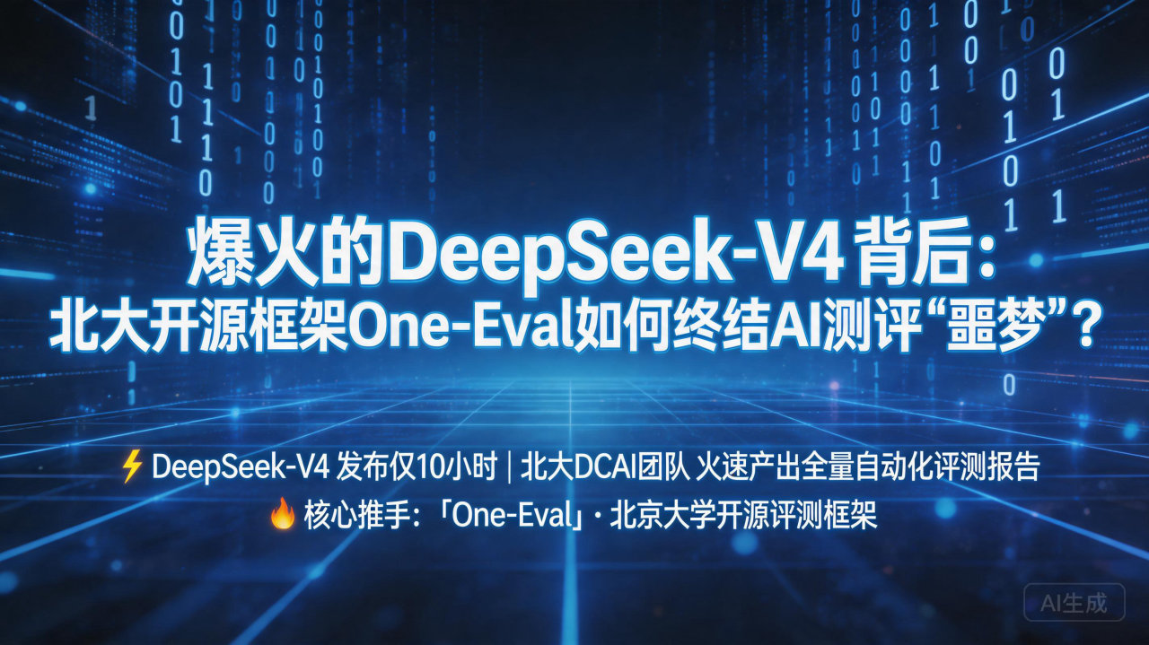 爆火的DeepSeek-V4 背后：北大开源框架One-E…