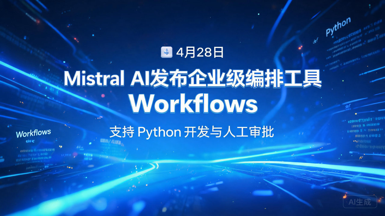 Mistral AI发布企业级编排工具Workflows，…