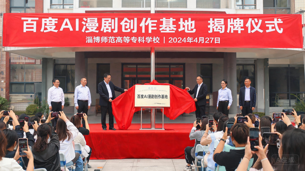 山东首家百度AI漫剧创作基地正式落户淄博
