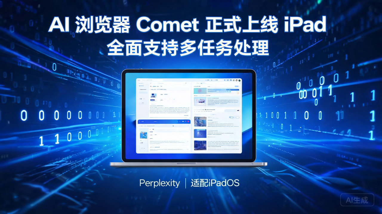 AI 浏览器 Comet 正式上线 iPad，全面支持多任…