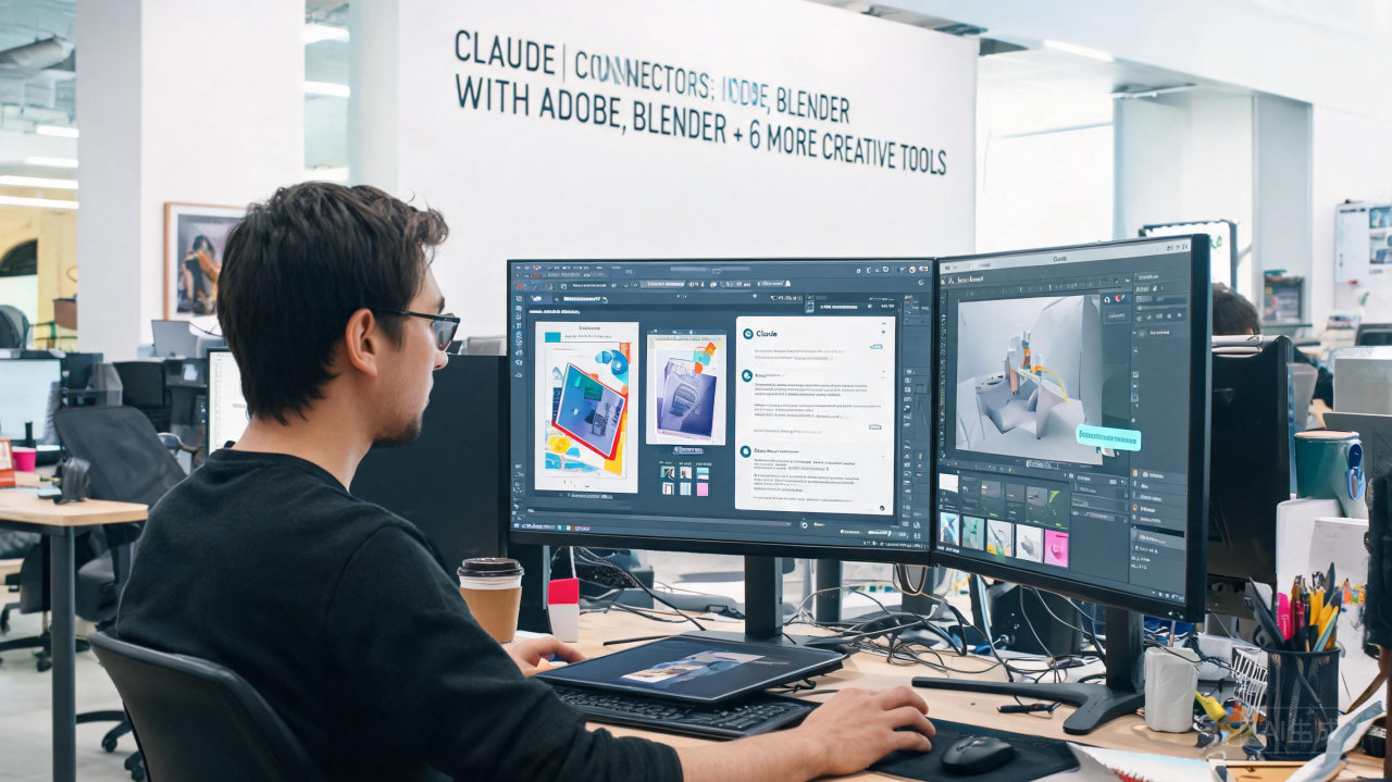 Claude深度集成Adobe、Blender等八大神器，AI代画代练时代开启？
