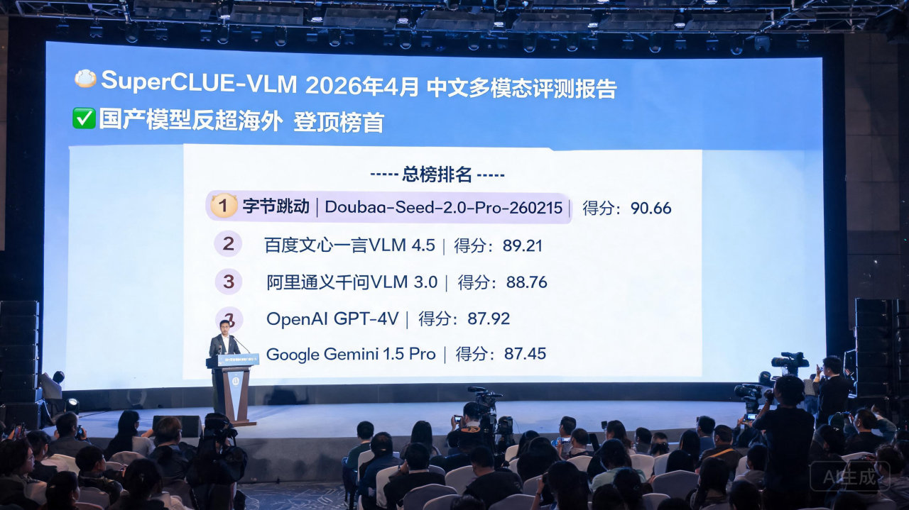 ​国产AI视觉大模型集体“反超”，豆包力压谷歌拿下全球第一

