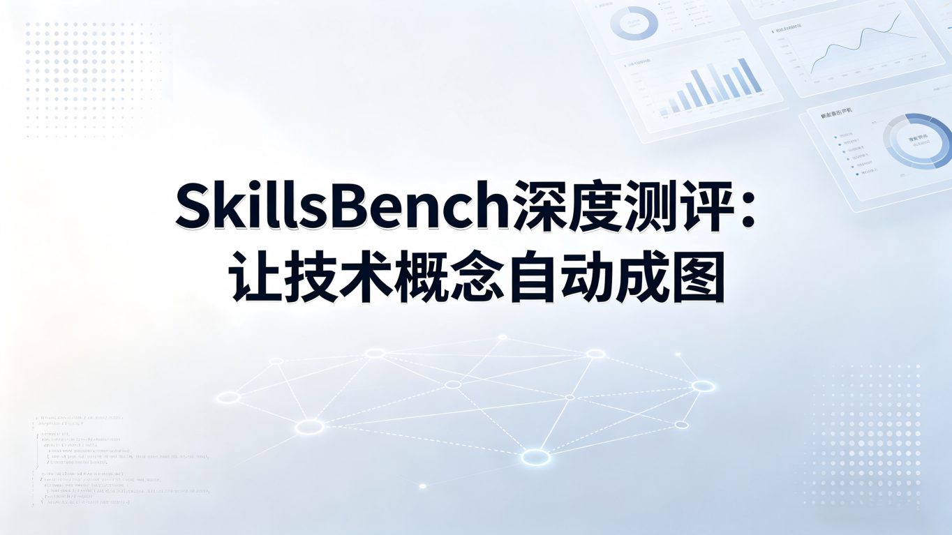 「SkillsBench」深度测评：让技术概念“自动成图”，这款AI生成工具到底有多强？