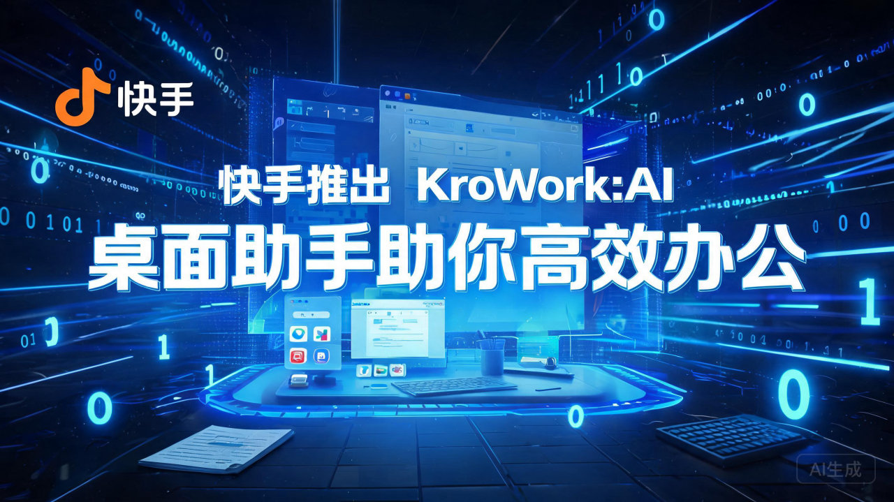 ​快手推出 KroWork:AI 桌面助手助你高效办公