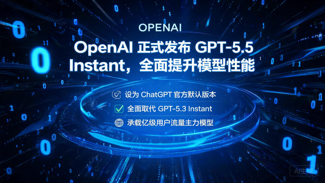 OpenAI 正式发布 GPT-5.5 Instant，全…