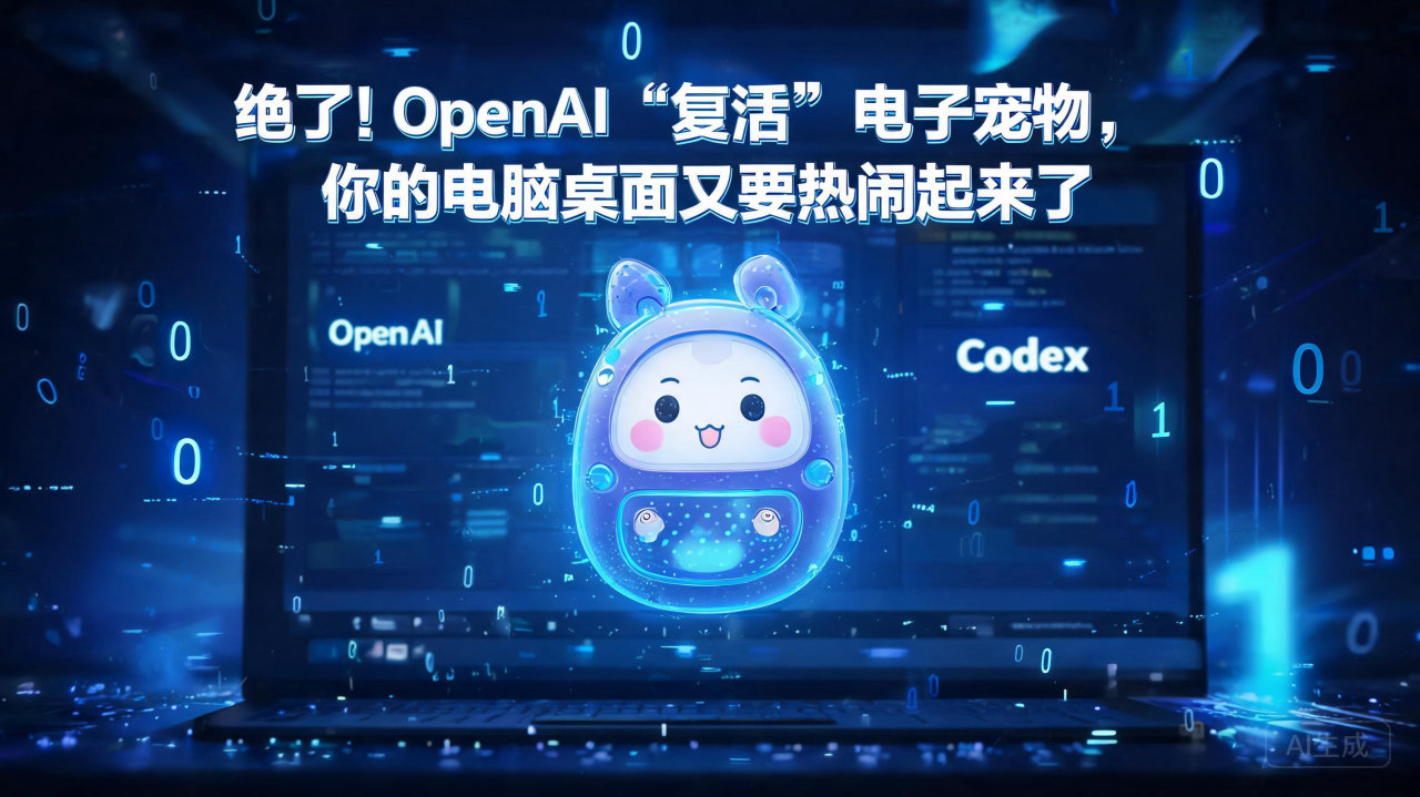 绝了！OpenAI “复活”电子宠物，你的电脑桌面又要热闹…