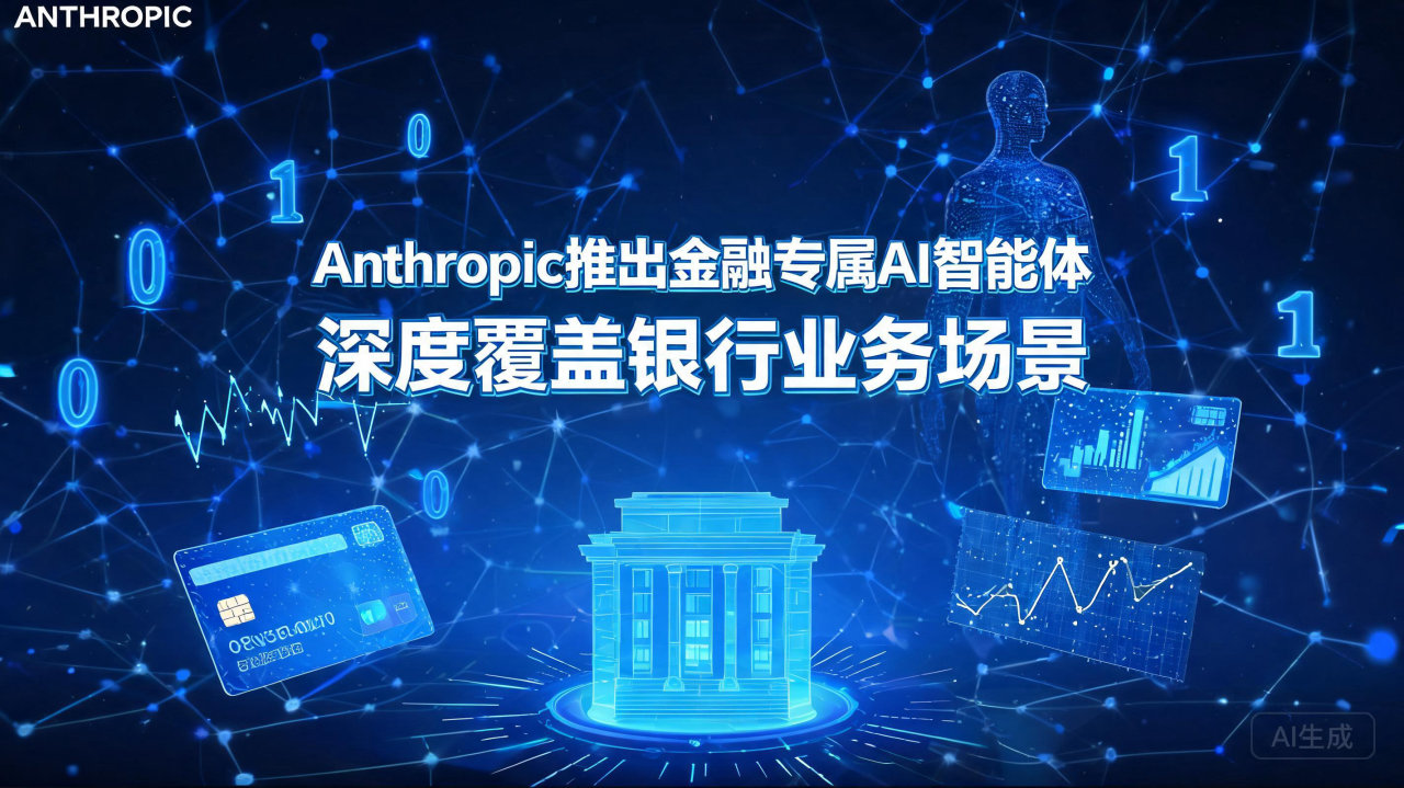 Anthropic推出金融专属AI智能体，深度覆盖银行业务…