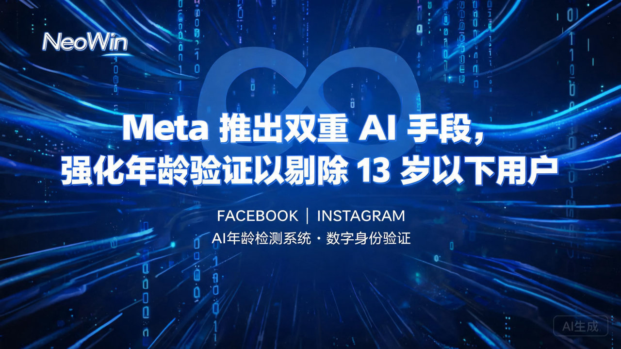 ​Meta 推出双重 AI 手段，强化年龄验证以剔除 13…