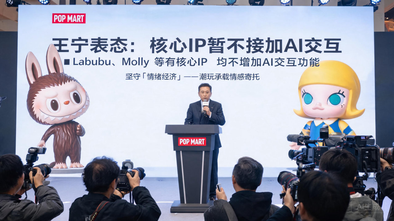 潮玩巨头拒吃AI红利，王宁：别让算法毁了“情绪价值”
