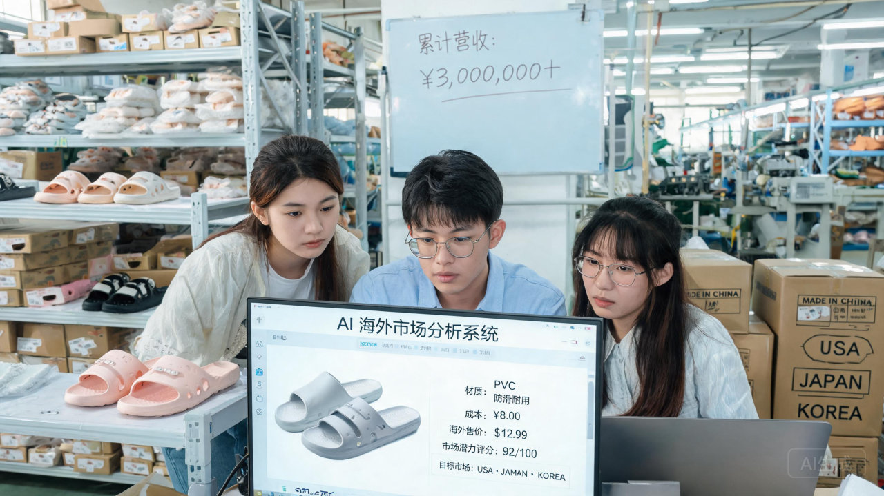 大学生借助 AI 开辟海外市场，拖鞋销量破 25 万双

