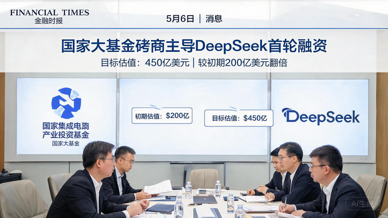DeepSeek 或获国家大基金领投，估值逼近450亿美元
