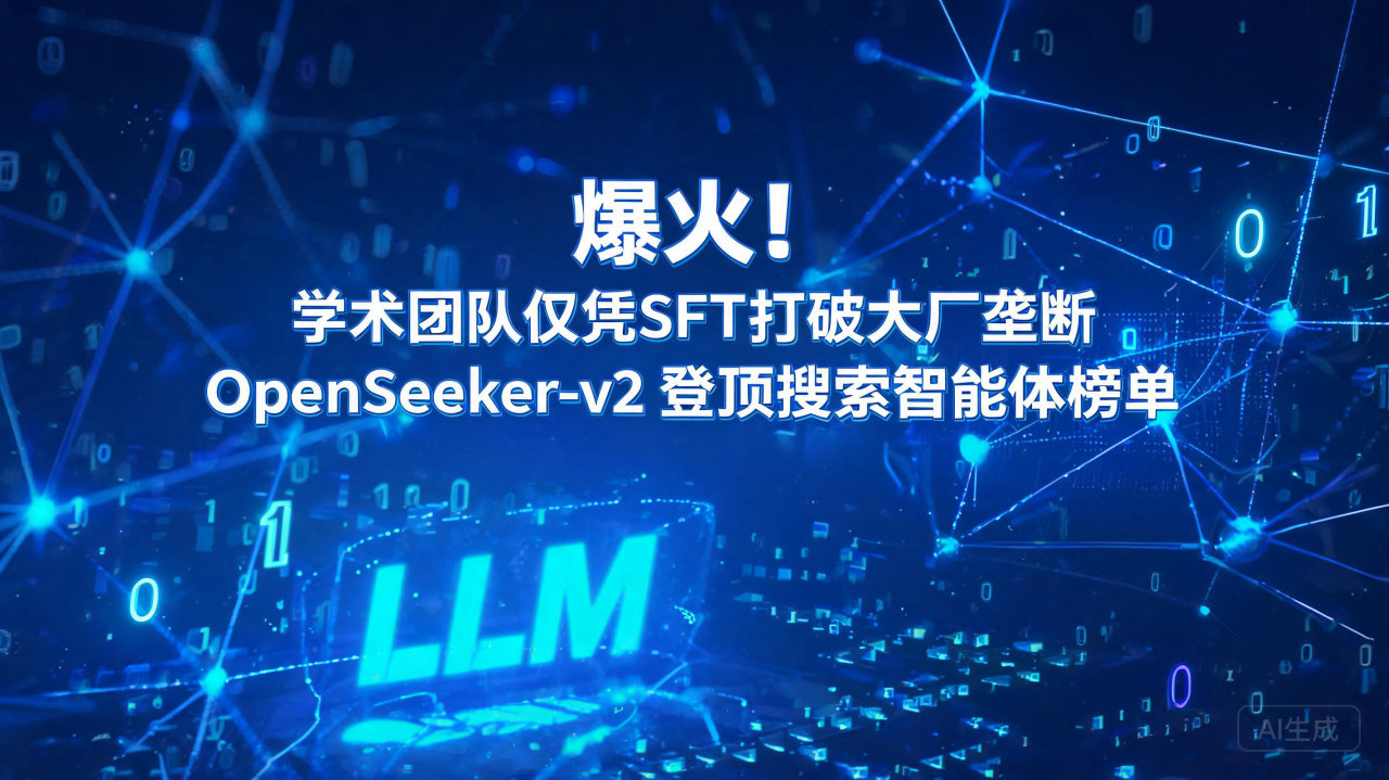 爆火！学术团队仅凭SFT打破大厂垄断，OpenSeeker…