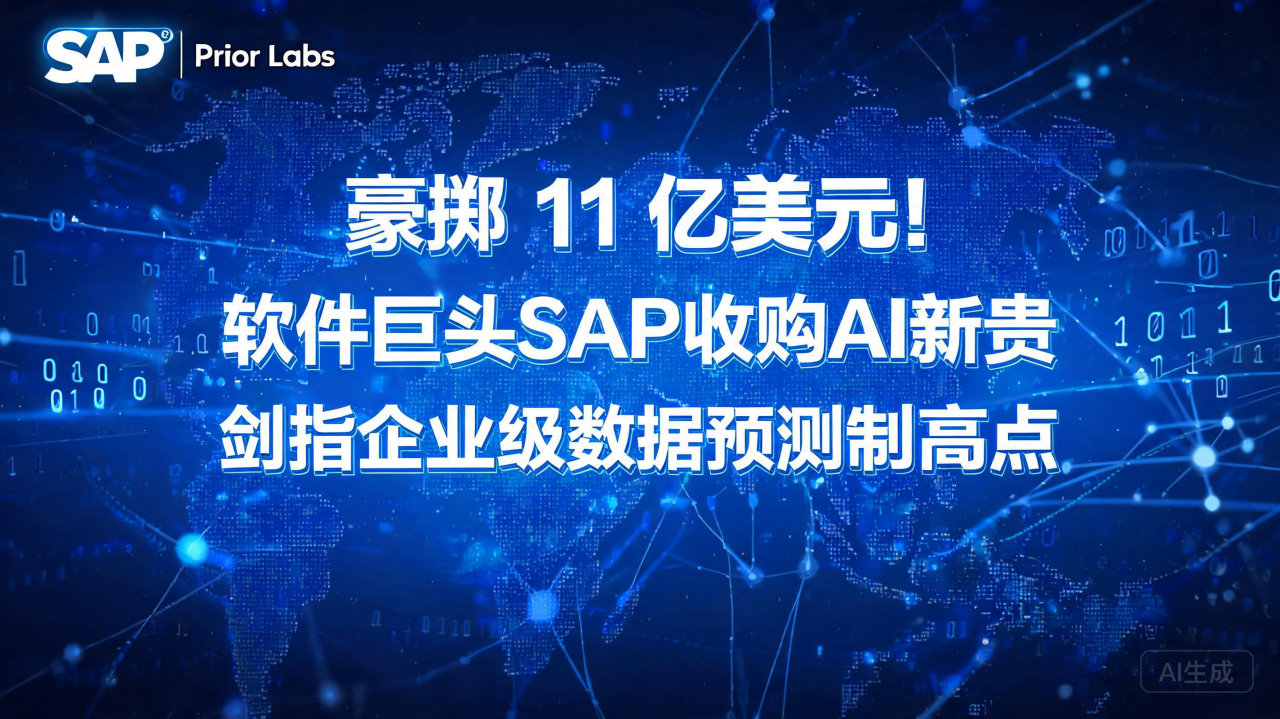 豪掷 11 亿美元！软件巨头SAP收购AI新贵，剑指企业级…