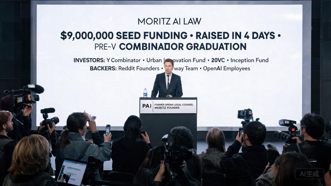 4天吸金900万，由前OpenAI顾问创立的Moritz正通过“软件+律师”重塑法律行业
