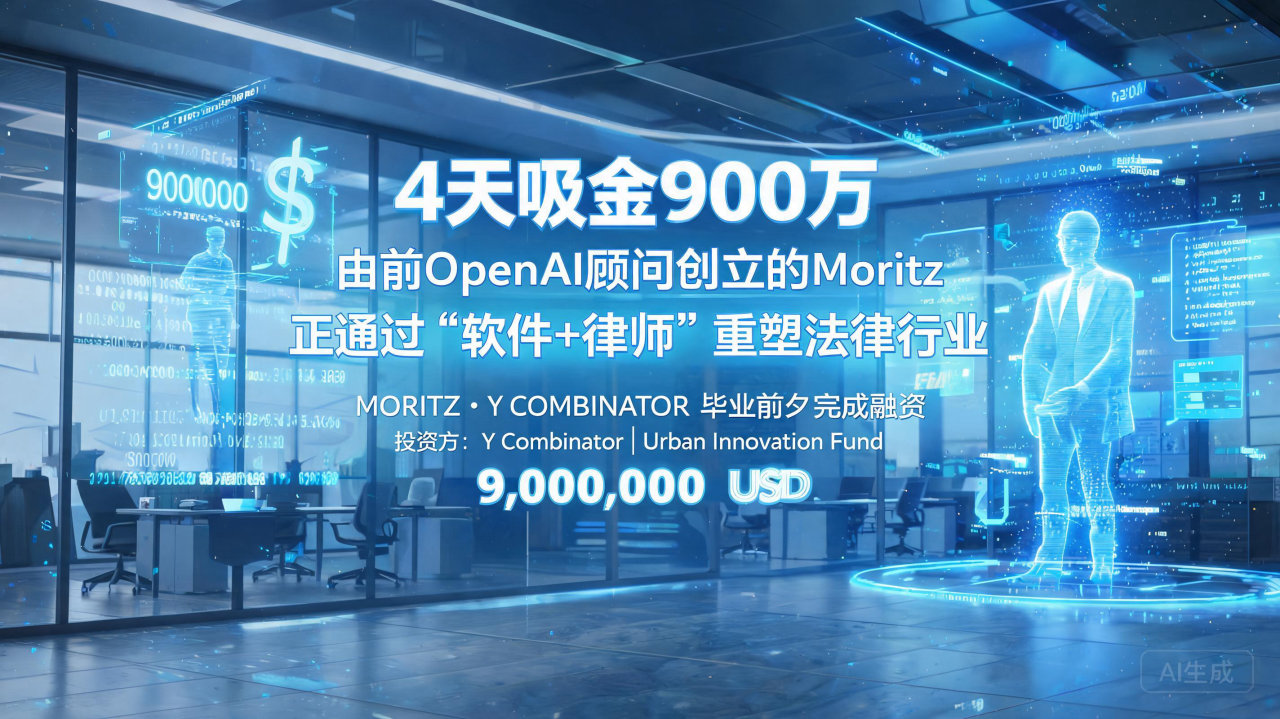 4天吸金900万，由前OpenAI顾问创立的Moritz正…