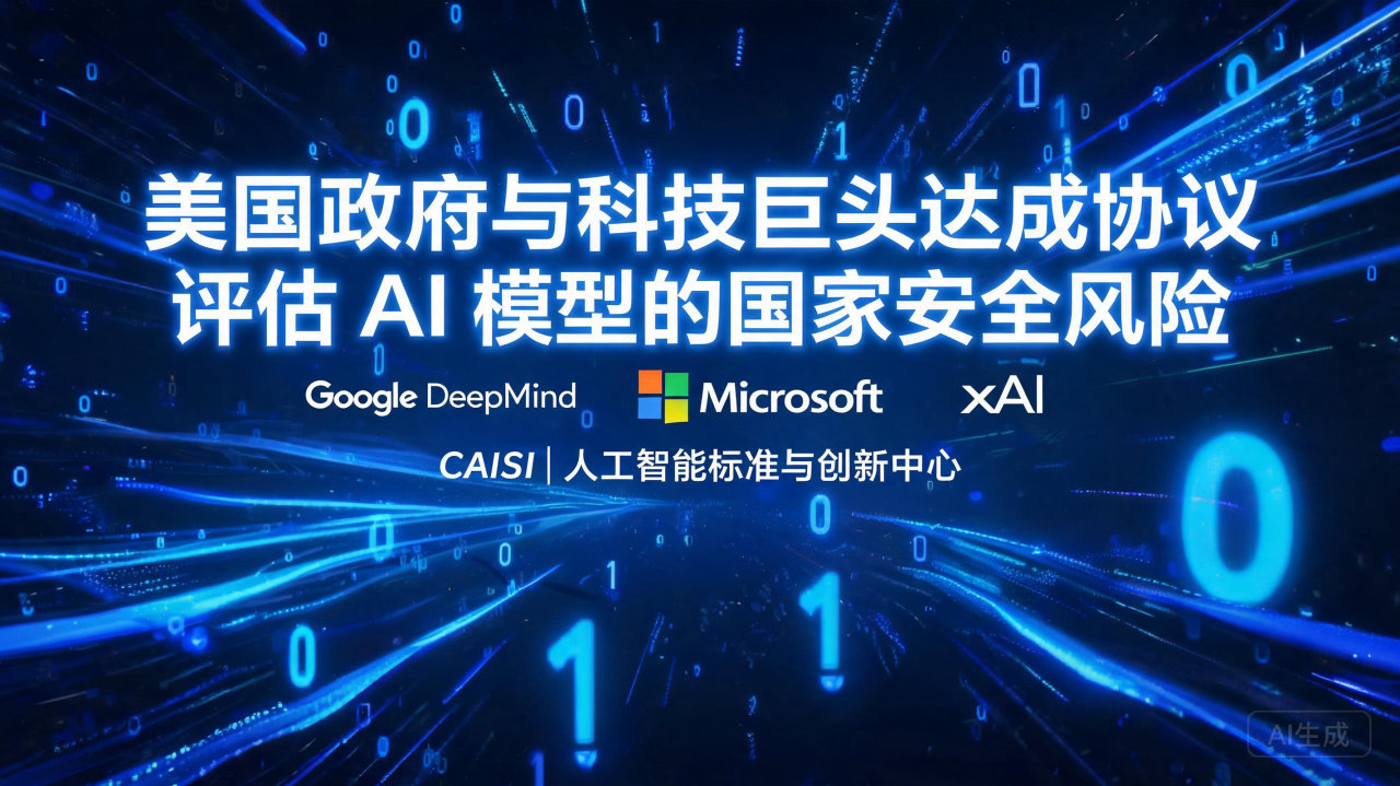 ​美国政府与科技巨头达成协议 评估 AI 模型的国家安全风…