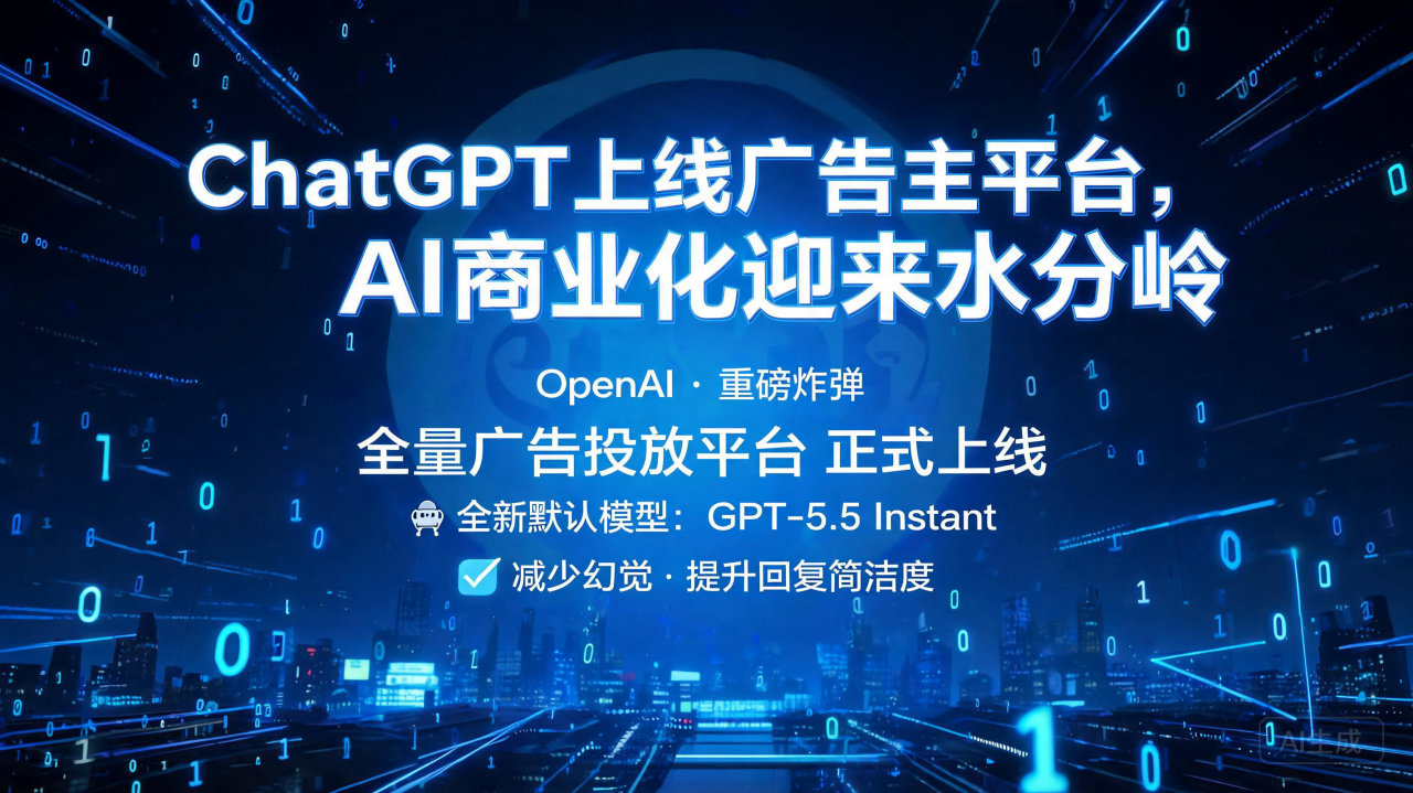 ChatGPT上线广告主平台，AI商业化迎来分水岭