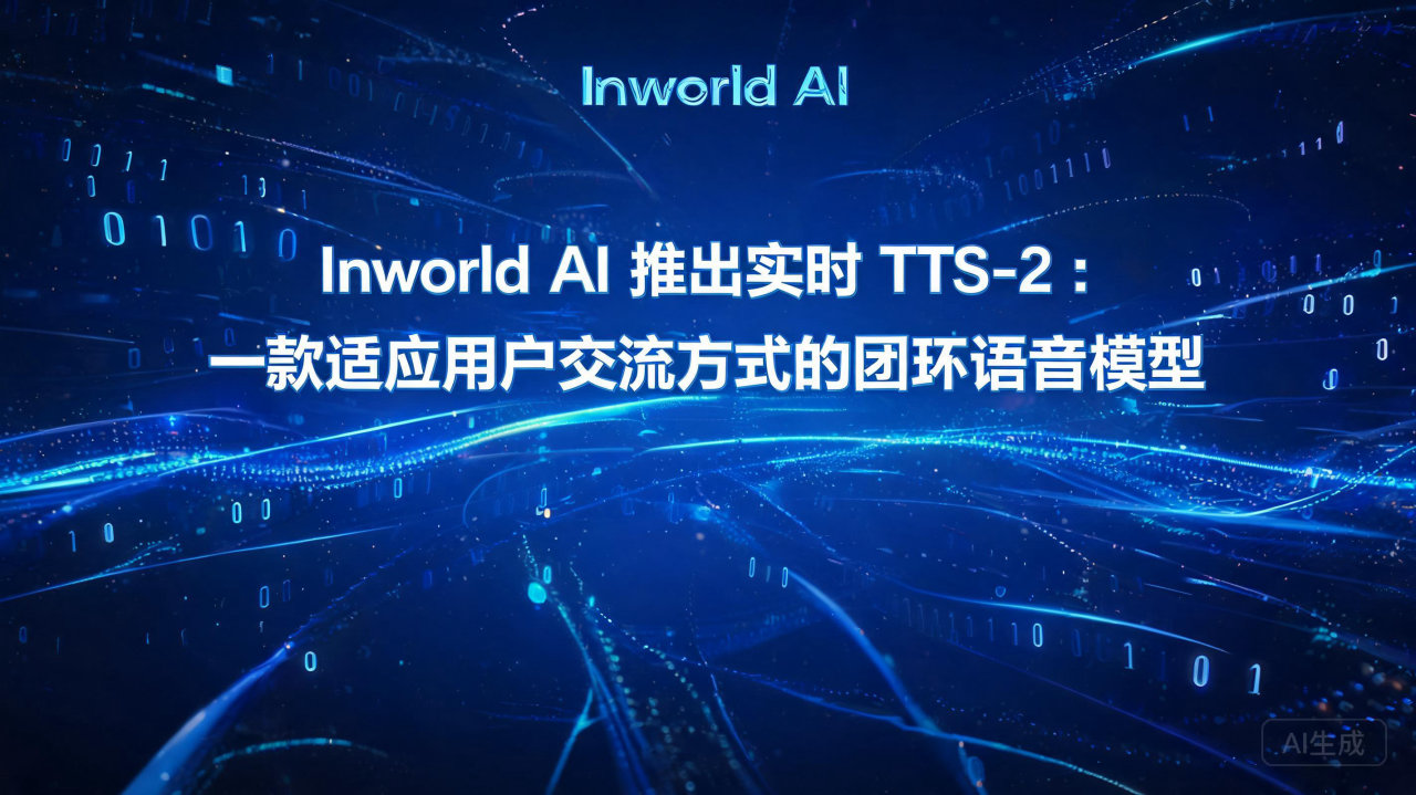 Inworld AI 推出实时 TTS-2：一款适应用户交…