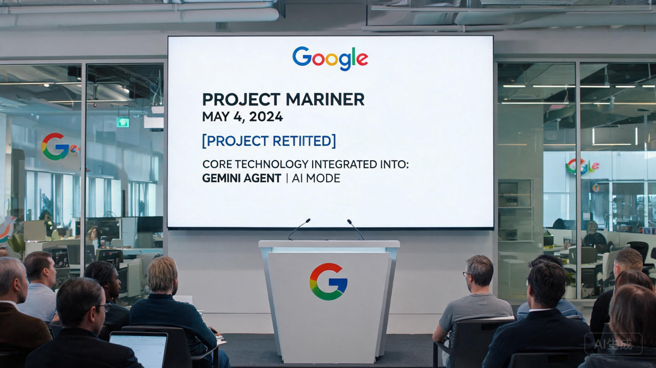 谷歌AI战略再“变阵”：网页代理项目Project Mariner正式谢幕
