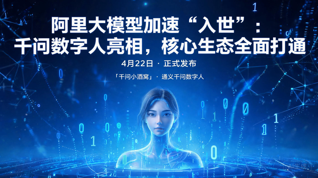 阿里大模型加速“入世”：千问数字人亮相，核心生态全面打通