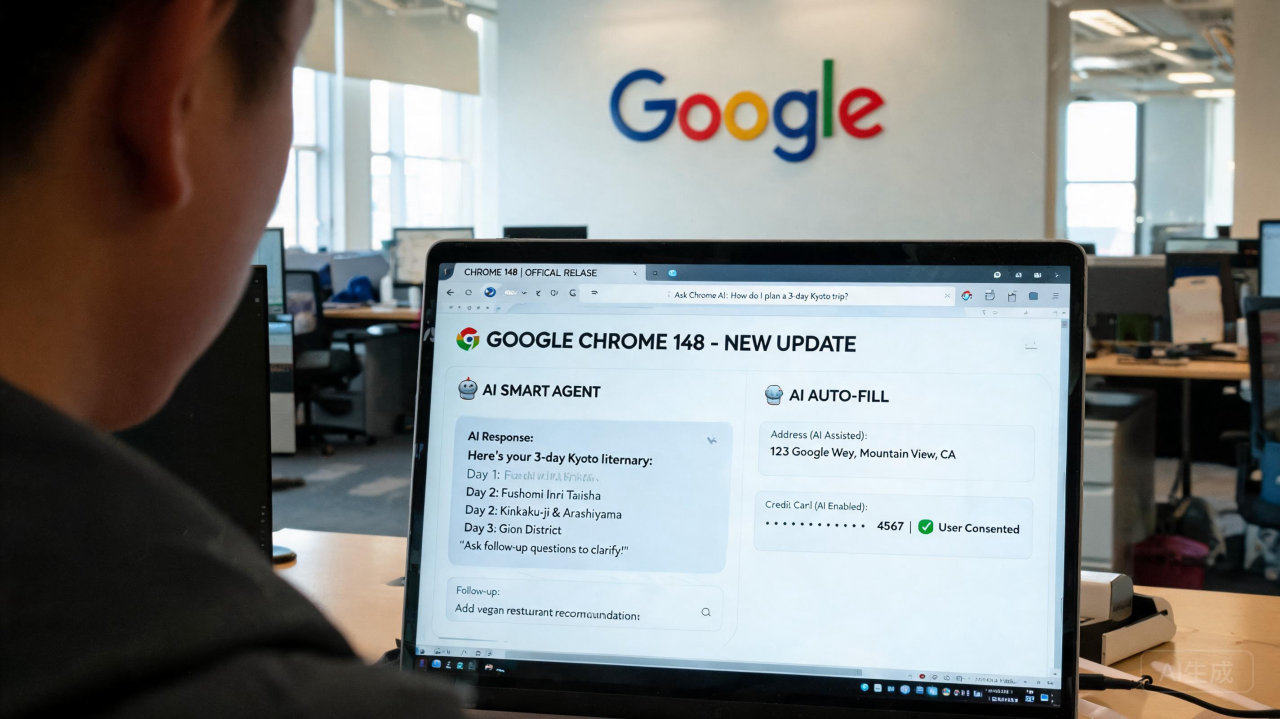​谷歌 Chrome 浏览器 148 版本发布，AI 自动填充功能全面升级
