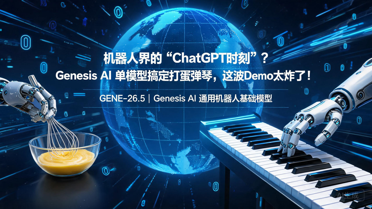 机器人界的“ChatGPT时刻”？Genesis AI 单…
