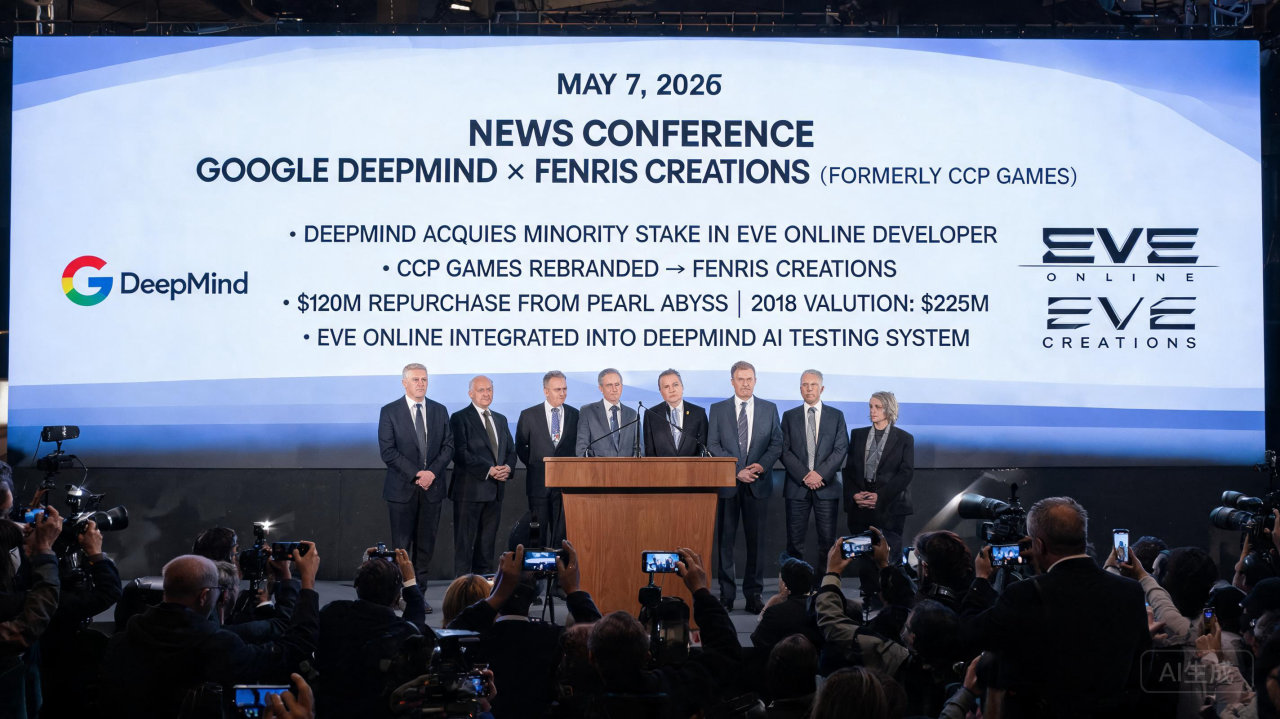 Google DeepMind入股CCP Games，EVE Online成为通用人工智能实验场
