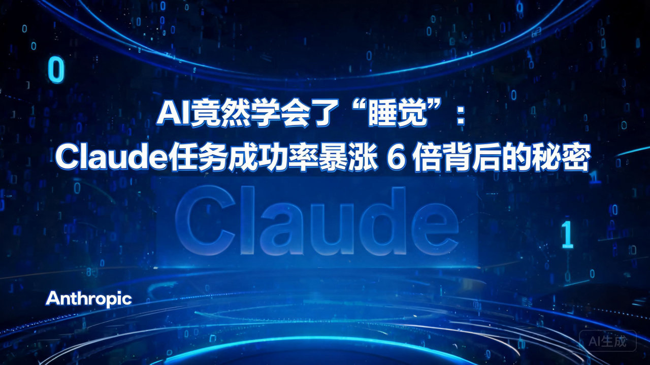 AI竟然学会了“睡觉”：Claude任务成功率暴涨 6 倍…