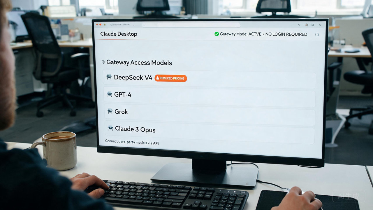 全线封杀！Claude桌面端收紧限制，DeepSeek V4 等第三方模型已无法直接接入

