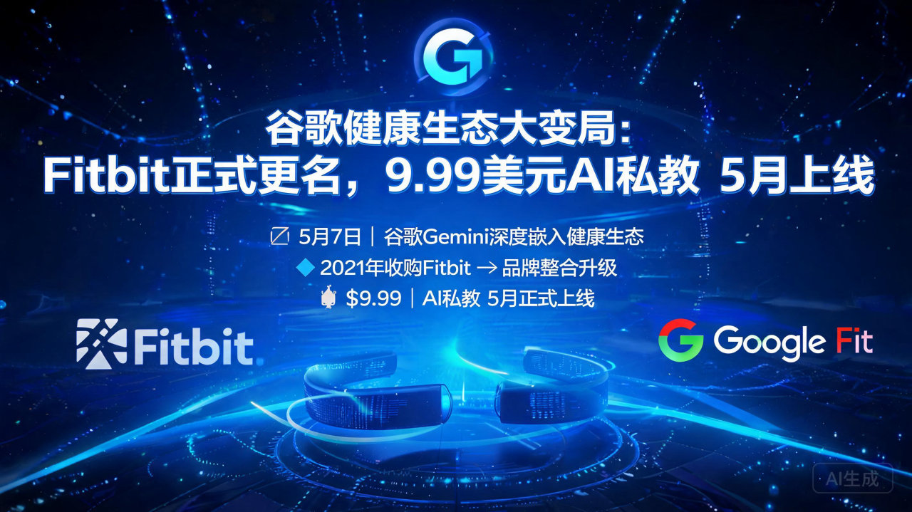 谷歌健康生态大变局：Fitbit正式更名，9. 99 美元…