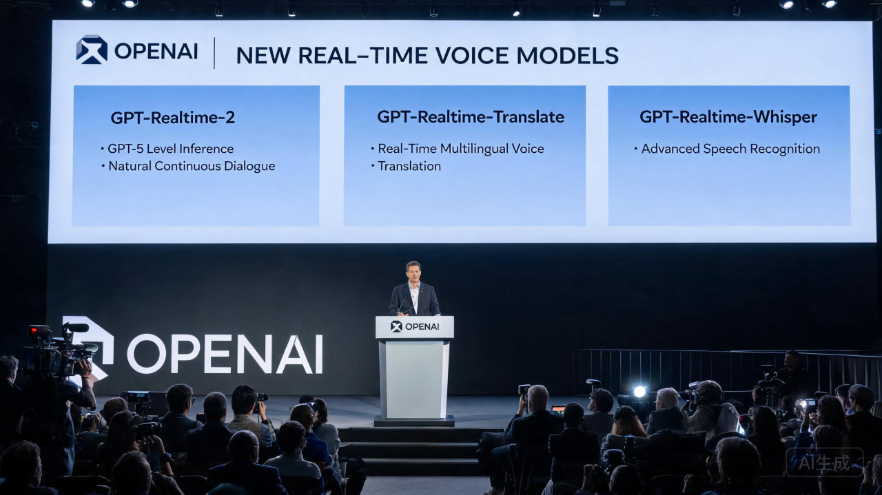 ​OpenAI 发布三款实时语音模型，针对推理对话、实时翻译和实时转录

