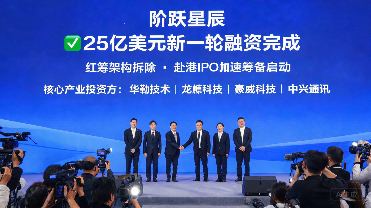 阶跃星辰拟完成25亿美元融资并拆除红筹架构，加速赴港IPO进程
