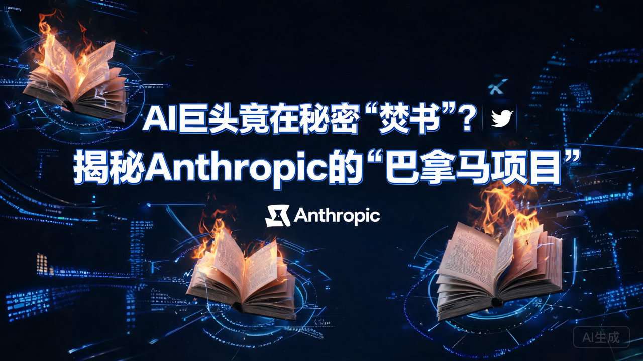 AI巨头竟在秘密“焚书”？揭秘Anthropic的“巴拿马…