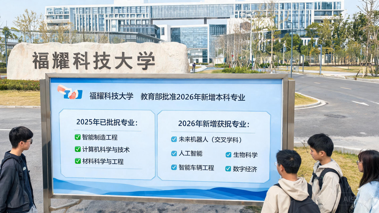 福耀科技大学正式开设五个新兴本科专业，未来机器人、人工智能等
