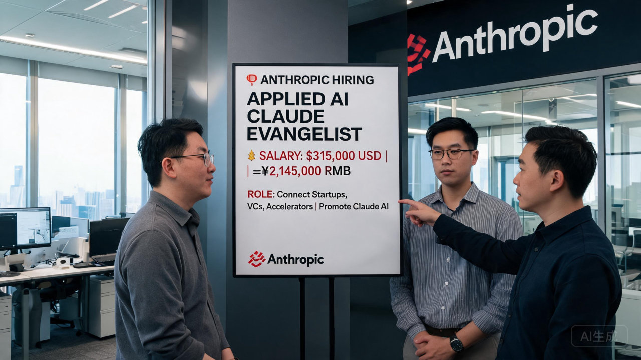 年薪最高31.5万美元！Anthropic急招“Claude 传道士”
