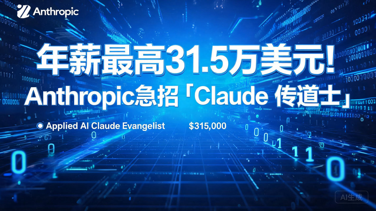 年薪最高31.5万美元！Anthropic急招“Claud…