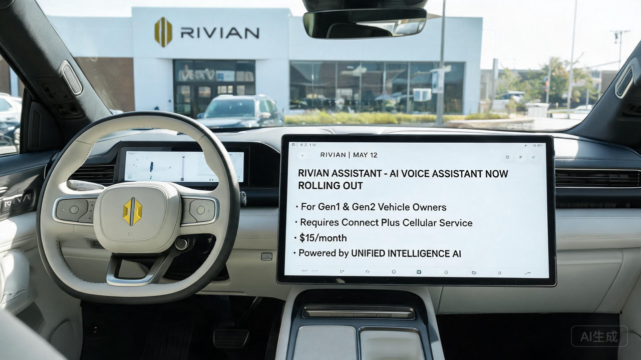 Rivian 智能车载助手正式上线:深度集成与第三方生态联动