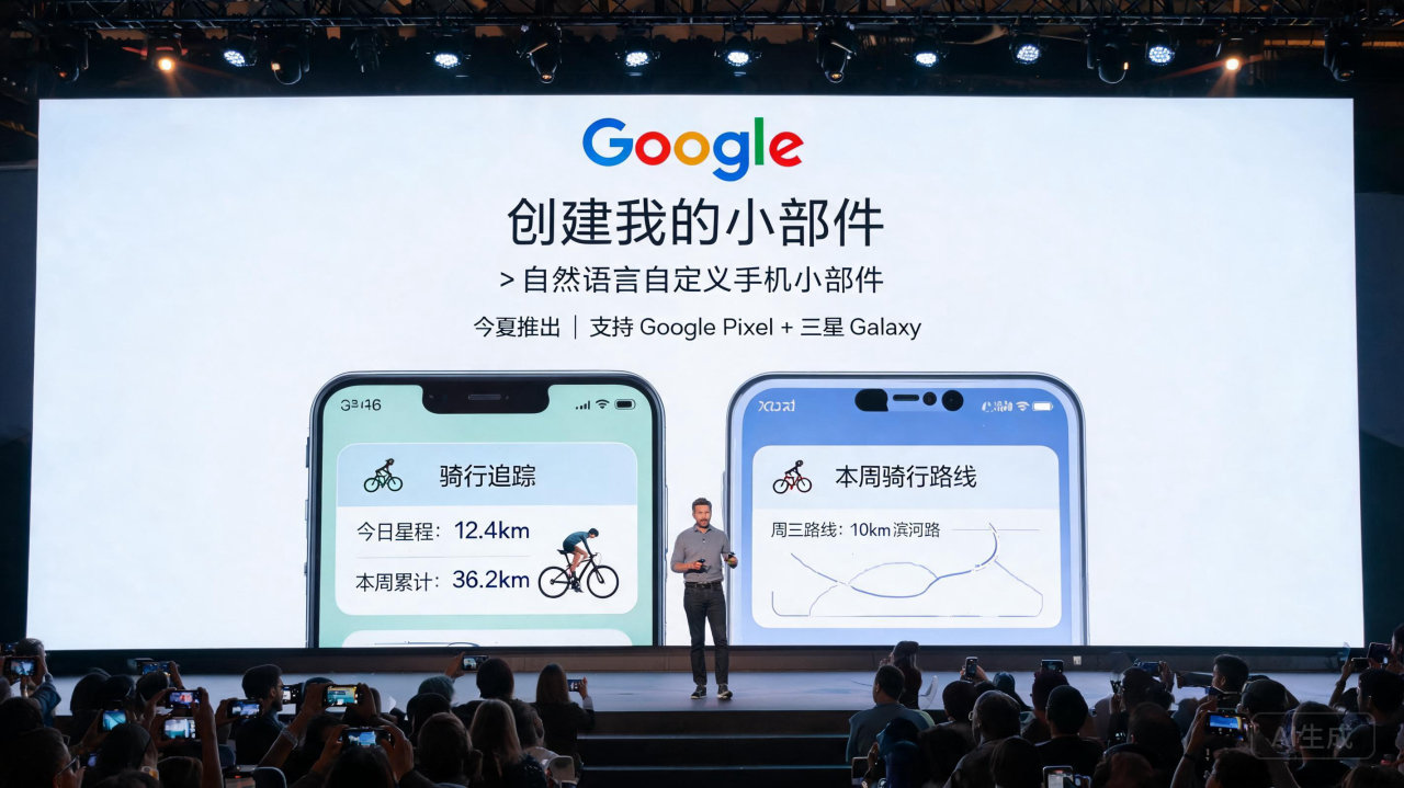 谷歌推出 “创建我的小部件” 功能，让你用自然语言打造个性化桌面！
