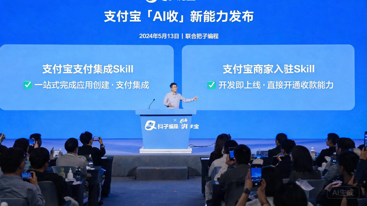 支付宝“AI收”新增“商家入驻”Skill:你的网站应用能一键开通支付了