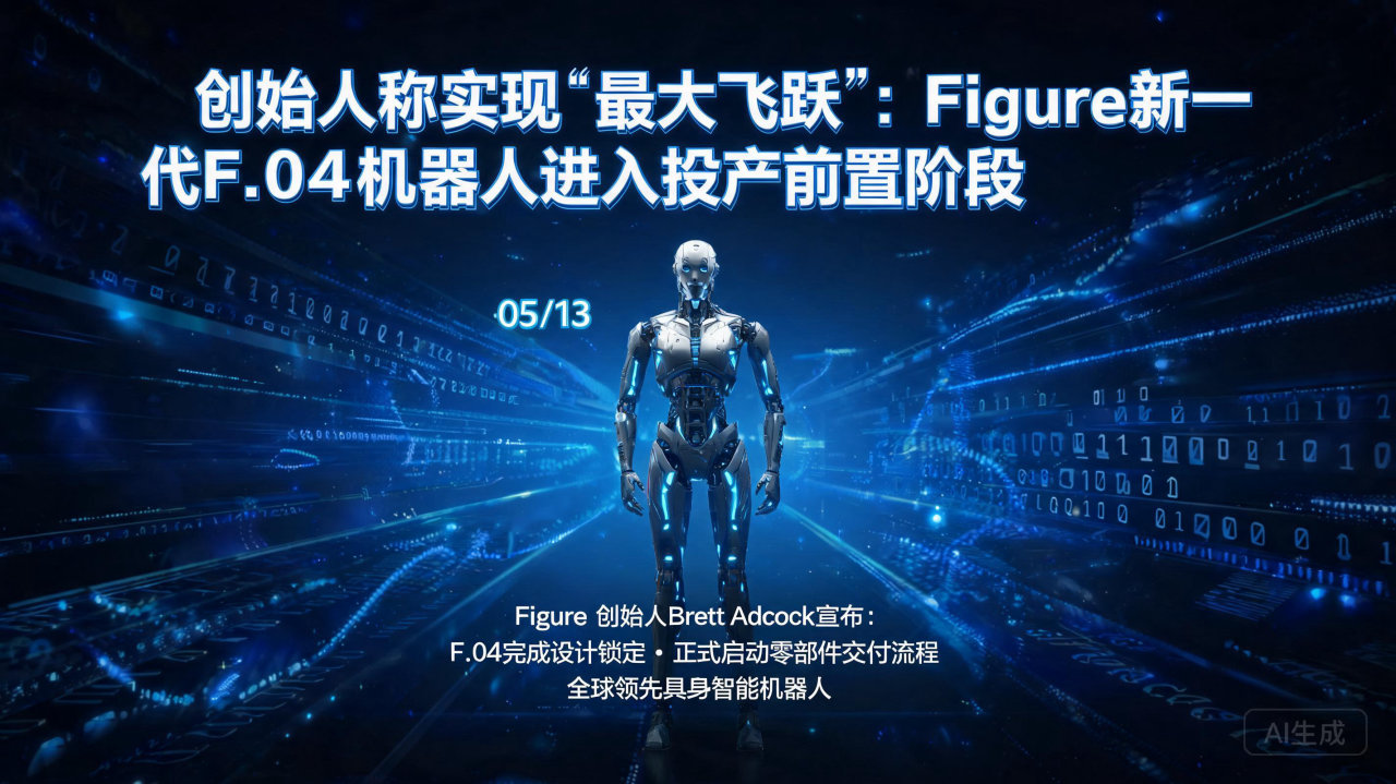 创始人称实现“最大飞跃”:Figure新一代F.04机器人…