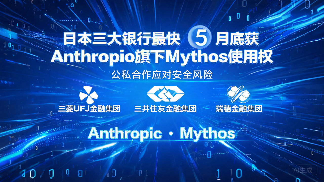 日本三大银行最快 5 月底获Anthropic旗下Myth…
