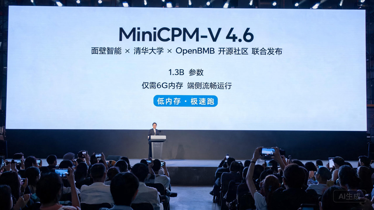 面壁智能推出 MiniCPM-V 4.6 低内存高效率，人工智能新选择
