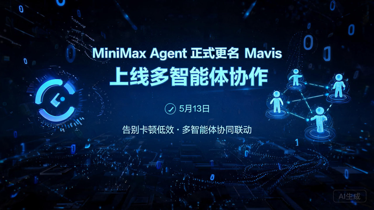 MiniMax Agent 正式更名 Mavis 上线多智…
